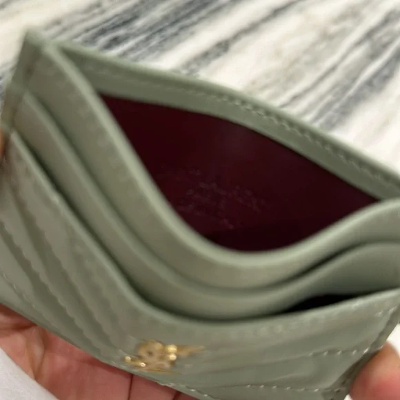 Light sage green brand new (without tags or box) YSL card wallet - Picture 4 of 4